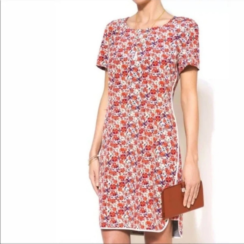 Rebecca TaylorSweet William Floral-Print Dress, Size 0